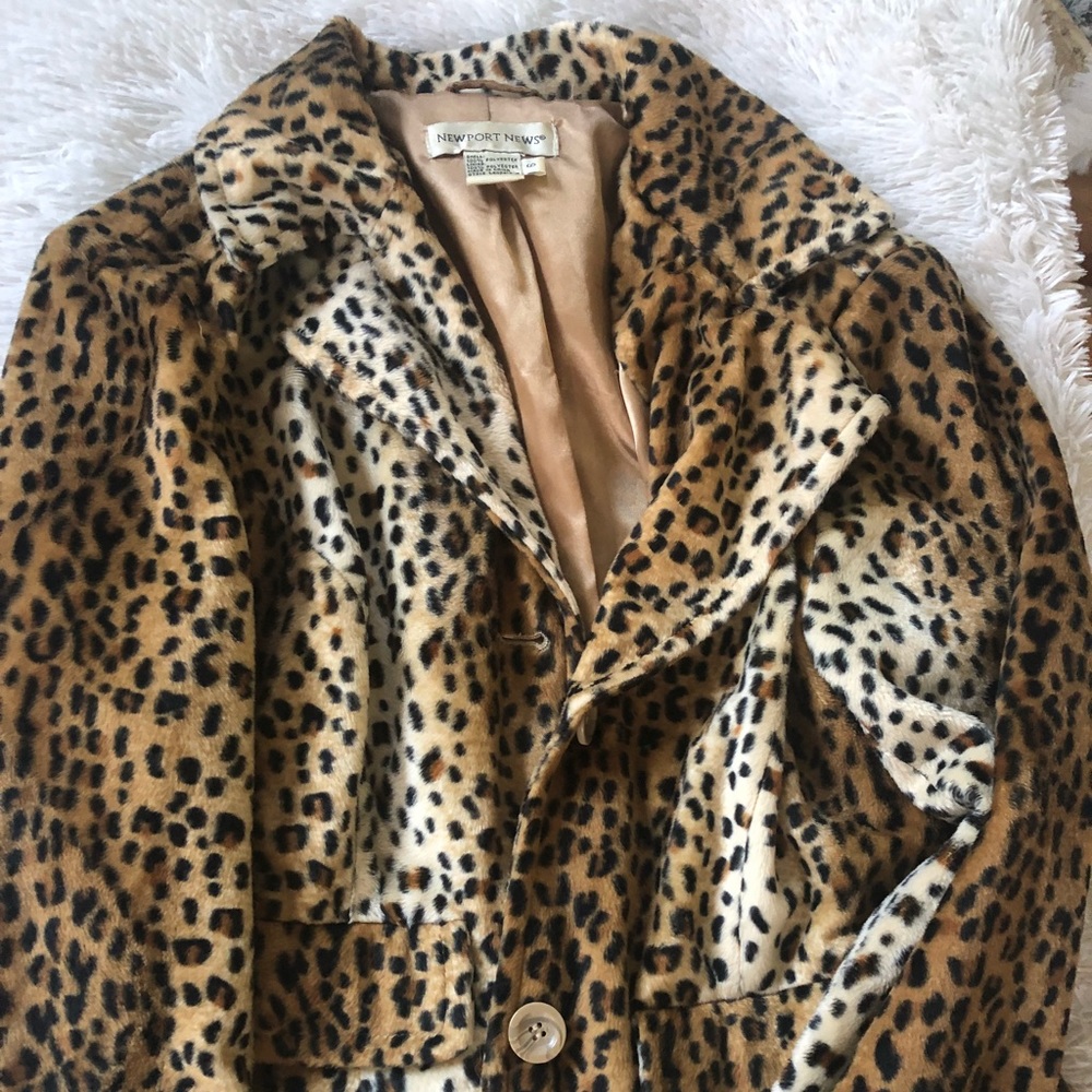 Newport News Rockabilly Blazer (furry) leopard